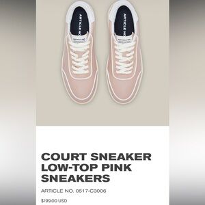 Article No. Court Sneaker Low-Top Pink Sneakers
